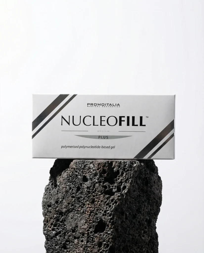 Nucleofill medium plus 2ml skinbooster biostimulator white grey package