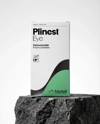 Mastelli plinest eye italy skinbooster dermal filler white green package